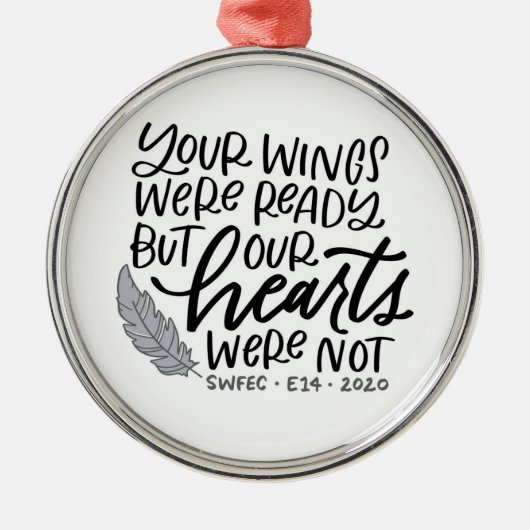 Herdenking E14-Ornament Metalen Ornament (Voorkant)