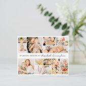 Herdenking Eenvoudig Minimalistisch Modern 10 Foto Briefkaart (Staand voorkant)