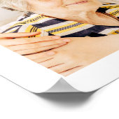 Herdenking Eenvoudig Minimalistisch Modern 10 Foto Poster (Hoek)