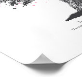 Herdenking eerbetoon aan moeder sympathie cadeau v poster (Hoek)