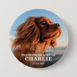Herdenking Foto Memorial Pet Button