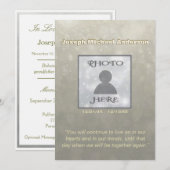 Herdenking | Foto toevoegen Kaart (Voorkant / Achterkant)