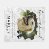 Herdenking foto van Pet Memorial Fleece Deken (Voorkant (Horizontaal))