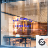 Herdenking: Giant Tribute Window Cling Raamsticker (Cafe Raam)