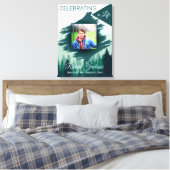 Herdenking groene pijnbomenbos foto canvas afdruk (Insitu (Slaapkamer))