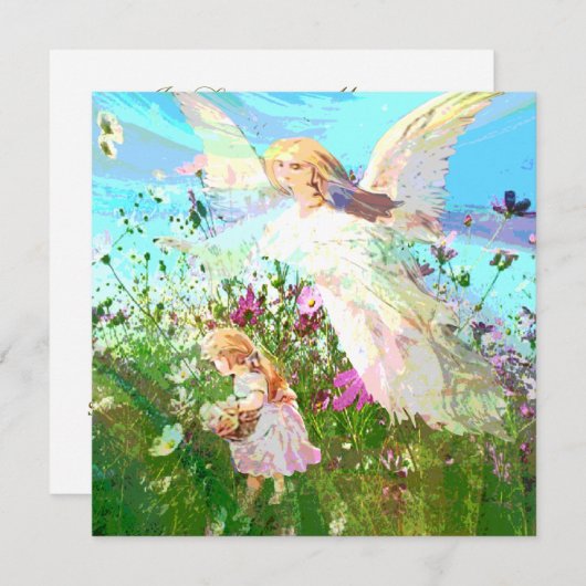 Herdenking | Guardian Angel Kaart (Voorkant / Achterkant)