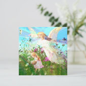 Herdenking | Guardian Angel Kaart (Staand voorkant)