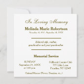 Herdenking | Guardian Angel Kaart (Achterkant)