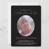 Herdenking hart ovaal foto zwart wit kaart (Voorkant)