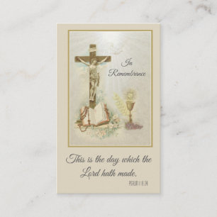 Herdenking Heilige Kaarten Hoogleraar Faith RCIA ( Visitekaartje