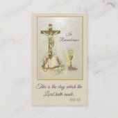 Herdenking Heilige Kaarten Hoogleraar Faith RCIA ( Visitekaartje (Voorkant)