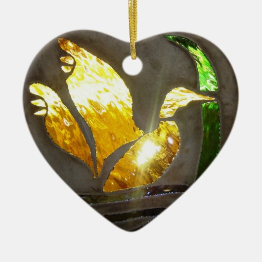 Herdenking in Glas in lood Ornament (Voorkant)