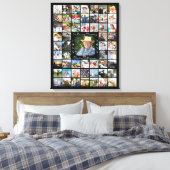 Herdenking IN LIEVENDE HERINNERING 55 Foto Collage Canvas Afdruk (Insitu (Slaapkamer))