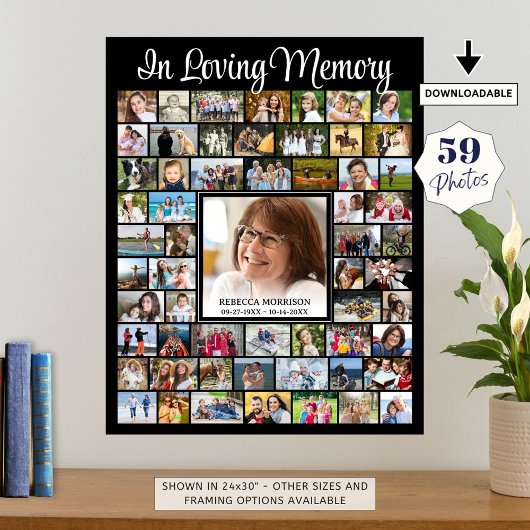 Herdenking IN LIEVENDE HERINNERINGEN Tekst 59 Foto Poster