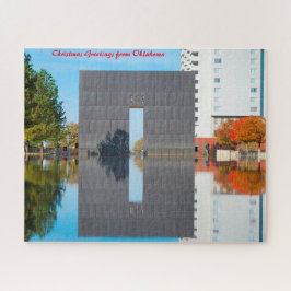 Herdenking in Oklahoma. Kerstgroeten Legpuzzel
