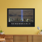 Herdenking: Inspirerend prijsopgave Canvas Afdruk (Insitu (Woonkamer))