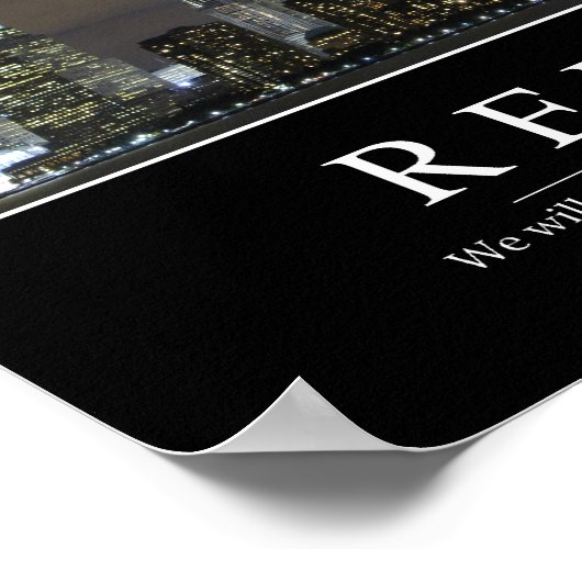 Herdenking: Inspirerend prijsopgave Poster (Hoek)