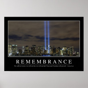 Herdenking: Inspirerend prijsopgave Poster