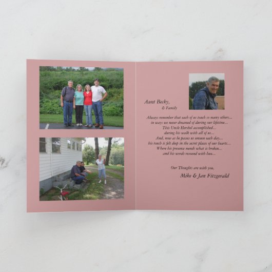 Herdenking Kaart (Binnen)