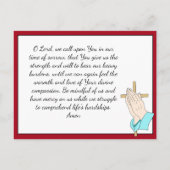 Herdenking Kaart voor begrafenis of gedenkteken (Achterkant)