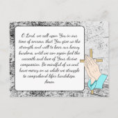 Herdenking Kaart voor begrafenis of gedenkteken (Achterkant)