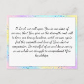 Herdenking Kaart voor begrafenis of gedenkteken (Achterkant)