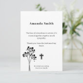 Herdenking Kaarten voor liefdadigheid met bloemen (Staand voorkant)