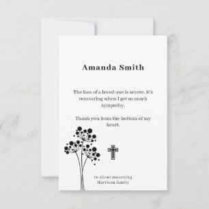 Herdenking Kaarten voor liefdadigheid met bloemen