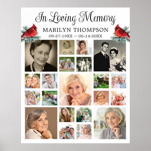 Herdenking Kardinaal Pine 21 Fotocollage Poster (Voorkant)