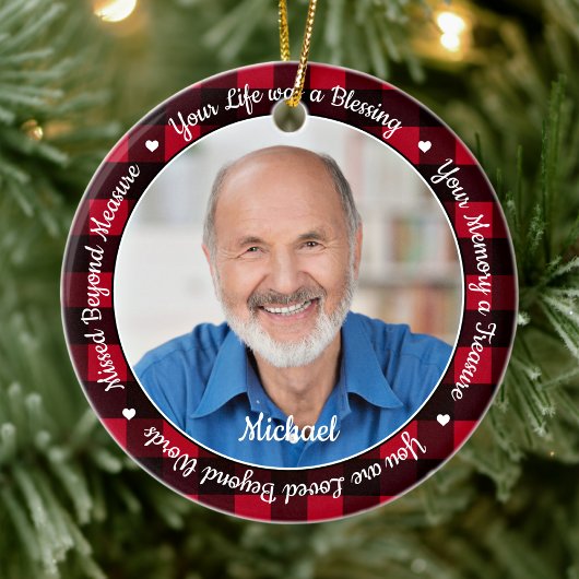 Herdenking Keepomwille Red Pset 2 Foto Memorial Keramisch Ornament