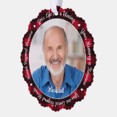 Herdenking Keepomwille Red Pset 2 Foto Memorial Ornament Kaart (Links)