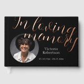Herdenking Keepsake Modern Memorial Funeral Gastenboek (Voorkant)