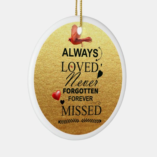 Herdenking Kerstmis ornamenten kardinaal in herinn (Rechts)