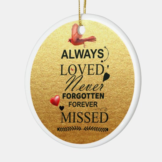 Herdenking Kerstmis ornamenten kardinaal in herinn (Links)