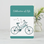 Herdenking: Levensherfst Bike Butterflies Kaart (Staand voorkant)