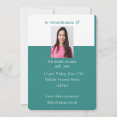 Herdenking: Levensherfst Bike Butterflies Kaart (Achterkant)