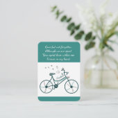 Herdenking: Levensherfst Bike Butterflies Visitekaartje (Staand voorkant)