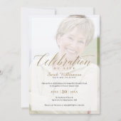 Herdenking Levensviering Foto Herinnering Kaart (Voorkant)