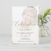 Herdenking Levensviering Foto Herinnering Kaart (Staand voorkant)