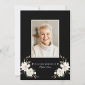 Herdenking Magnolia Foto Herdenkingskaart  Kaart (Achterkant)