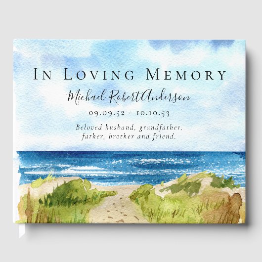 Herdenking: Memorial Funeral Gastenboek (Voorkant)