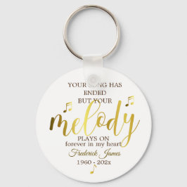 Herdenking Memorial Music Quote Sleutelhanger