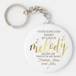 Herdenking Memorial Music Quote Sleutelhanger