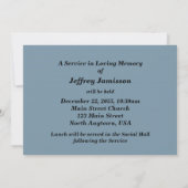 Herdenking Memorial Service Uitnodiging Oude Kerk (Achterkant)