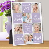 Herdenking Modern 6 Fotocollage Familie Herdenking Fotoplaat