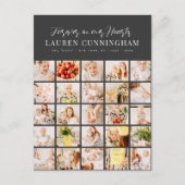 Herdenking Modern Eenvoudig Minimalistisch 25 Foto Briefkaart (Voorkant)