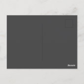 Herdenking Moderne Elegante Aangepaste Foto en Ber Briefkaart (Achterkant)