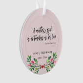 Herdenking Moederverdriet Groen Foto Keepsake Ornament (voorkant)