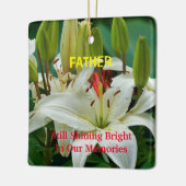 Herdenking nog steeds in onze herinneringen keramisch ornament (Links)