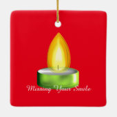 Herdenking nog steeds in onze herinneringen keramisch ornament (Achterkant)